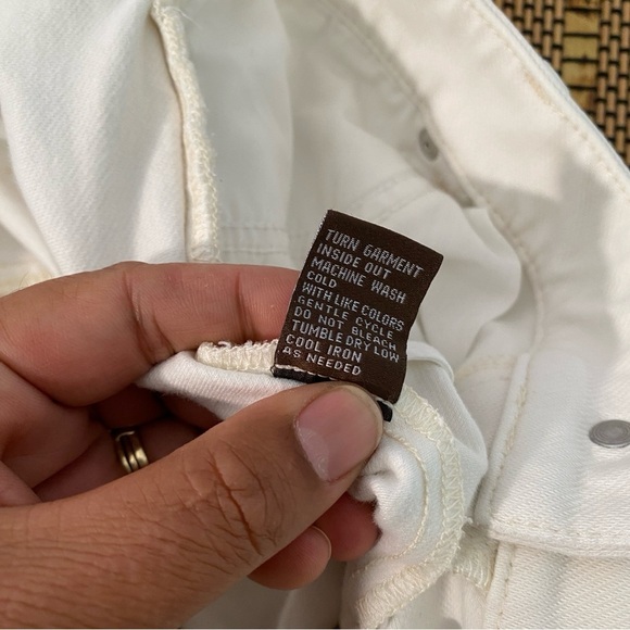 J. Mclaughlin White Skinny Jeans Size8 Cotton Stretch Minimalist Midrise Casual - Picture 7 of 12